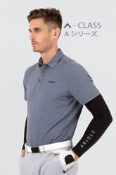Áo Polo Golf Nam ARISLE A-CLASS Glacier Grey Mini Stripe
